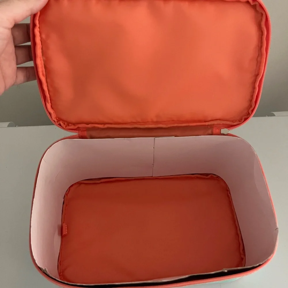 Clinique Green and Orange Makeup Organizer